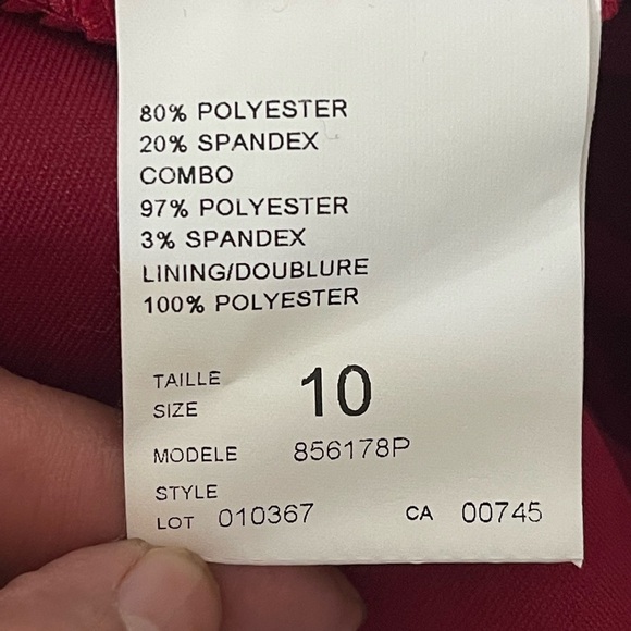 JS Collection petite strapless red dress size 10 - Picture 14 of 15